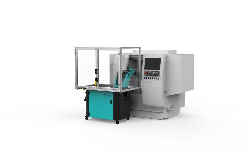 Auf der Motek 2023 zeigt Fruitcore Robotics unter anderem das neueste Solution Kit Machine Tending für die Maschinenbestückung. 
